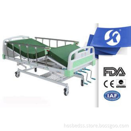 Three Function Economic Manual Hospital Bed With Foidable